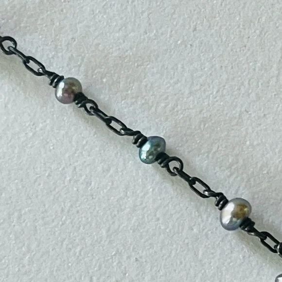 RARE! Vintage 1990’s Ten Thousand Things Double Strand Tahitian Pearl Necklace - Picture 3 of 8